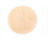 Raylinedo® 1Pcs of 20CM Unfinished Craft Circle Wooden Large Clock Shapes Wood Craft Tags Natural Blank with 1CM Hole