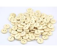 RayLineDo® 2 Packs Plain Wood 2 Hole Round 20mm Sew Craft Scrapbook DIY Buttons