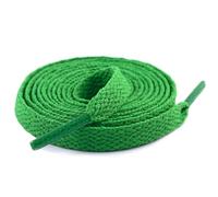 RayLineDo 2 Pairs Flat 8mm Wide Shoelace for Sport Outdoor Tranining Leisure Hiking Citywalk Green