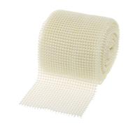 RayLineDo® 24 Rows Ivory Artificial Pearl Mesh Ribbon Wedding Party Home Decor DIY Wrap Ribbons 4.5 Inches Wide - 1 Yard