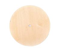 Raylinedo® 2Pcs of 20CM Unfinished Craft Circle Wooden Large Clock Shapes Wood Craft Tags Natural Blank with 1CM Hole