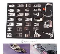 RayLineDo® 32Pcs Domestic Sewing Machine Presser Foot Feet Kit Set For Janome Brother Singer Domestic Part