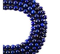 RayLineDo 47Pcs 8mm Natural Blue Lapis Lazuli Stone Round Beads Loose Beads Wholesale for Jewelry Making