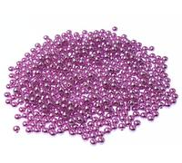 RayLineDo® 500 Pieces 6mm Round Plastic Imitation Pearl Beads DIY Jewellery Making Loose Beads in Purple
