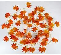 RayLineDo 7.87ft Artificial ivy Red Vine Leaf Garland Plants Fake Foliage Flowers Decoration