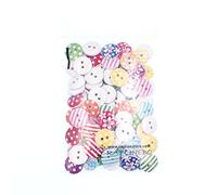 RayLineDo® Pack of 42G About 100pcs Buttons Mixed Color Beautiful Cute Round Style with Beautiful Patterns Delicate Buttons DIY Buttons for Sewing and Crafting 1XPACK