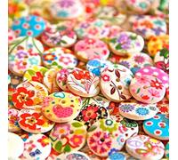 RayLineDo RayLinedo® 200pcs Buttons- Mixed Colours of Various Plain Round DIY Buttons for Sewing and Crafting With 2 Free Random Ant Hero Buttons