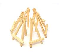 RayLineDo® Set of 6pcs Mini Wood Display Easel 5inch Wedding Parties Decoration Name Card Photo Holder Sketching Easel