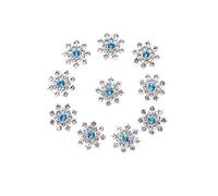 RayLineDo® Vintage Faux Crystal Jewelry Rhinestone Flowered Button Embellishments for DIY Wedding Dress Clothing Crafts Ornaments Hair Band Decor 25mm Pack of 20