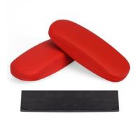 RayLove Unisex Hard Shell Eyeglasses Cases, Protective Case For Glasses, 2red, One size