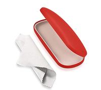 RayLove Unisex Hard Shell Eyeglasses Cases, Protective Case For Glasses, Red, One Size