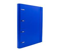 Raylu Paper® - 4 Ring Binder with 5 Coloured dividers and Refills of 100 90 g A4 Sheets with 4 x 4 mm, Binder with 4 Rings of 30 mm