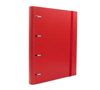 Raylu Paper® - 4 Ring Binder with 5 Coloured dividers and Refills of 100 90 g A4 Sheets with 4 x 4 mm, Binder with 4 Rings of 30 mm