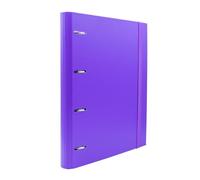 RAYLU PAPER 4 Ring Binder with 5 Coloured dividers and Refills of 100 Sheets A4 90 g with 4 x 4 mm Squares, 4 Ring Binder 30 mm. Rado System, 60 mm Spine. Violet, RP-ARCH4A
