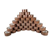 RAYLU PAPER® - 66m x 50mm Wide Heavy Duty Extra Strong Paper Rolls Packing Tape for Shipping Box Packaging (Pack of 36, Brown)