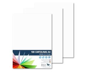 Raylu Paper® A4 100 Pieces White 180g 210x297mm Ideal for Binding, Office Work, Drawing, Crafts Suitable for School Use (White)