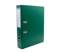 Raylu Paper A4 2 Ring Binder with Lever and Spine of 7.5 cm, Large Capacity Binder for 500 Sheets, Includes Interchangeable Label (Green)