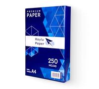 RAYLU PAPER - A4 80g 250 Sheets Premium Multi-Purpose Paper for Laser Printer, Inkjet and Copier, for Office and Home (250 Sheets)