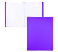 RAYLU PAPER - A4 Folder with Clear Sleeves 100% Biodegradable Polypropylene 10 Clear Document Sleeves for Home and Office (A4, 10 Pockets, Purple)