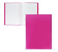 RAYLU PAPER - A4 Folder with Clear Sleeves Made of 100% Biodegradable Polypropylene, 30 Clear Document Sleeves for Home and Office (A4, 30 Pockets, Pink)
