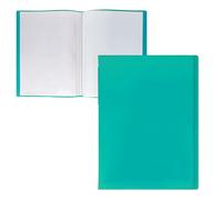 RAYLU PAPER - A4 Folder with Clear Sleeves Made of 100% Biodegradable Polypropylene, 40 Clear Document Sleeves for Home and Office (A4, 40 Pockets, Green)