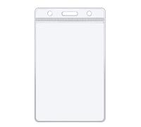 RAYLU PAPER - Hard Plastic ID Card Case, Clear Card Holder, Waterproof Protective Card Case (57x90)