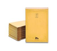 RAYLU PAPER Pack of 50 Kraft Bubble Padded Envelopes with Self-Seal Seal, Kraft Padded Envelopes for Mailing Brown 50 Units (220 x 330 mm)