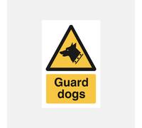 Raymac Beware Guard Dog Sign - Size: Medium