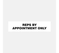 Raymac Reps Seen Only By Appointment Sign - Size: Small