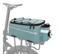 RAYMACE Bike Trunk Cooler Bag with Tail Light,Bicycle Rear Rack Bag Insulated Storage 8L,Pannier Bag (Viridian Green)