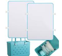 Raymall Divider Tray for Bogg Bag, Dividers for Bogg Bag Accessories Inserts for Bogg Totes Bags, 11.8x8.54x0.22in Beach Bag Divider for Original XL Size Bogg Bags Divider Tray 2packs (Blue+White)