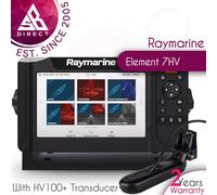Raymarine Element 7HV 7" Marine Chartplotters & HV-100+ Transducer│CHIRP Sonar