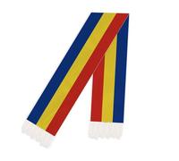 RaymNord 5 FT Romania Scarf,150 cm Romanian National Flag Bandana Shawl,Double Layer Soft Tassel Scarves Wraps