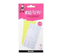 Raymond - Adhesive Strips (Car and Motorcycle) - Set of 36 Reflective Safety Strips (Bike/Motorcycle/Scooter), 36 Reflective Safety Stickers (Bike/Motorcycle) - Yellow/Grey
