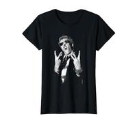 Raymond Burns Captain Sensible The Damned by Allan Ballard T-Shirt, Women, Black, X-Small