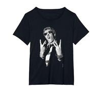 Raymond Burns Captain Sensible The Damned by Allan Ballard T-Shirt, Women's Plus, Black, 2X