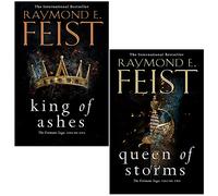 Raymond E Feist The Firemane Saga 2 Books Collection Set (King of Ashes, Queen of Storms)