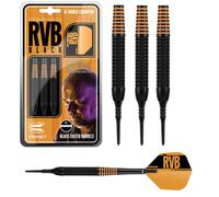 Target Darts Raymond van Barneveld RVB Black 19G Brass Soft Tip Darts Set
