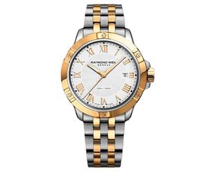 Raymond Weil Tango Men's 41mm White Dial Two-Tone Stainless Steel Watch