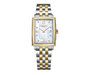 Raymond Weil Toccata Women's Diamond Two Tone Rectangle Bracelet Watch