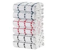 RAYMSTER Extra Large Kitchen Terry Tea Towels - Pure Cotton Assorted Colors - Super Absorbent, Machine Washable Soft Touch Kitchen Towel - Reusable & Long-Lasting - 70 x 40 cm - Pack of 6