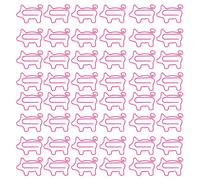 RAYNAG 50 Pieces Cute Pig Shaped Small Paper Clips Bookmark Clips for Office School Home, Pink