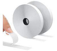 RAYNEAY Hook and Loop Tape, Self-Adhesive Double-Sided Hook Tape Roll 15m × 20mm, Nylon Fabric Fastener Fastening Strips for Clothes Crafting Screen Carpet, 2 Pack (White)