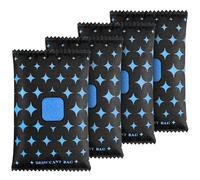 RAYNEAY Reusable Car Dehumidifier Bags, Microwave Rechargeable Silica Gel Moisture Absorber Sachets with Color-Changing Indicator for Car Windscreens, Closets, Boats, 4 Pack