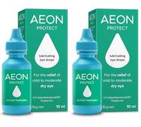 Rayner AEON Protect - Eye Drops for Mild to Moderate Dry Eye - Contact Lens Friendly, 10ml (Pack of 2)