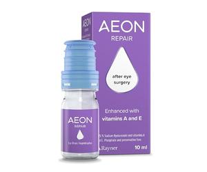 Rayner AEON Repair - Eye Drops for Moderate to Severe Dry Eye & After Surgery Discomfort - with Vitamin A & E, Contact Lens Friendly, 10ml