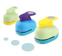 Rayong Circle Punch 3 Pack Mini Round Paper Punch for Crafting Scrapbooking Cards & Arts (8mm, 15mm, 25mm)