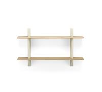 Rayonnage Mural Shelving Prouvé Blanc Colombe/Oak