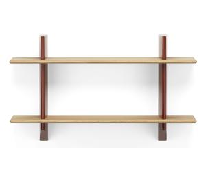Rayonnage Mural Wall Shelf Vitra Natural solid oak - Japanese red - 4055737138393
