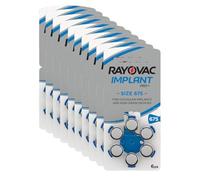 Rayovac 04601945460 Implant Pro Plus Hearing Aid Batteries for Cochlear Implant Device (Pack of 60)